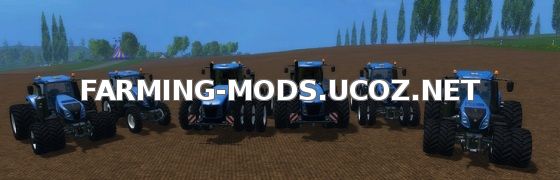 Пак тракторов NEW HOLLAND для Farming Simulator